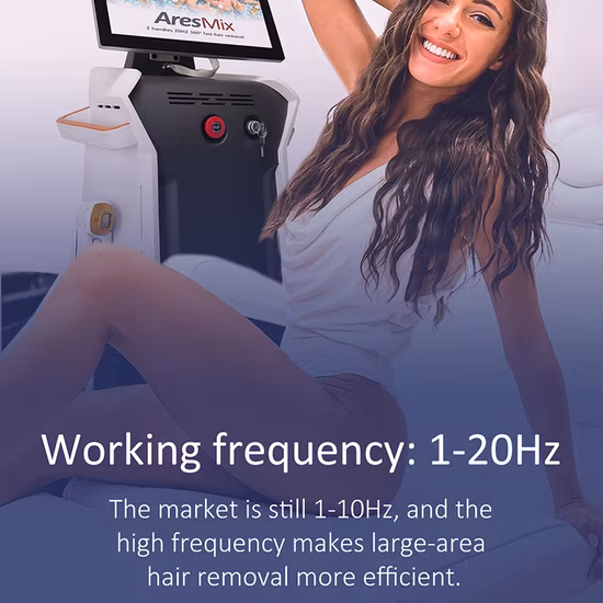 Neue Thechology 3D-Laserdioden-Haarentfernung / Diodenlaser 808 nm 1200 W