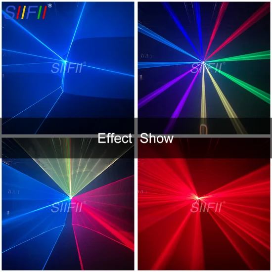 Professioneller 1W 2W 3W 4W 5W 6W 3D-Animations-Laserprojektor RGB-Laser-Bühnenbeleuchtung Disco-DJ-Laserlicht für Nachtclub