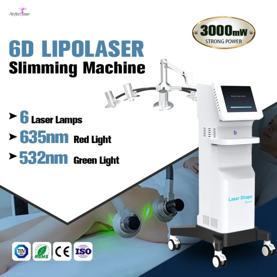 5D 6D Lipolaser Lipo Laser Grün Rot Licht Gewichtsverlust Laser Lipo Abnehmen Körperformung Maschine Lipo Laser mit CE/RoHS/FDA/ISO für Salon/Zuhause