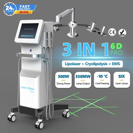 Effizienter Laser zur Gewichtsabnahme, Kryolipolyse, Rot-Grün-Licht-Kaltlicht-Laser