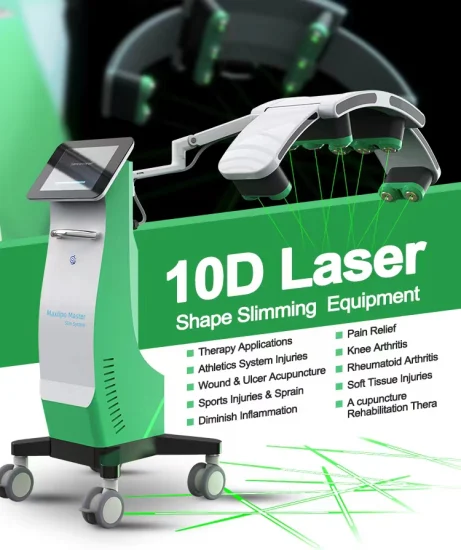 10d Lipolaser Maxlipo Master Slim Svstem Maschine 6D Lipo Laser 532nm 635nm Laser Grün Rotlicht Laser Cellulite Reduzierung 2023 Neues Design Fettentfernung